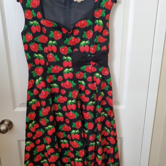 Lindy Bop Dresses & Skirts - Lindy Bop Strawberry Swing Dress Women's Size Medium